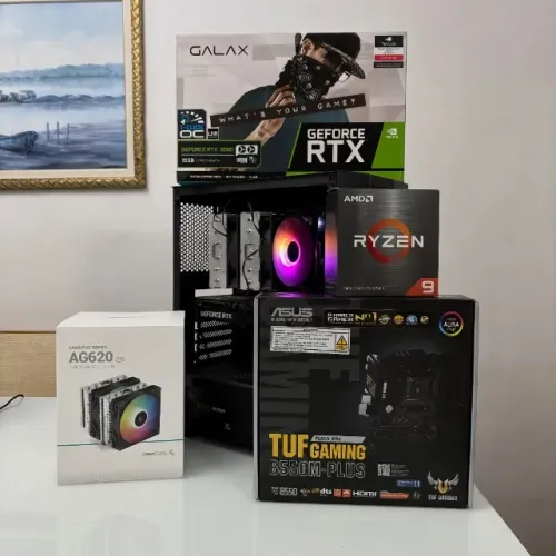 PC Gamer e Profissional RTX 3060 12GB GALAX + Ryzen 9 5900XT + 1TB SSD NVMe + 32GB RAM