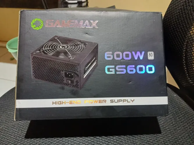 Fonte gamemax GS600 80plus prata