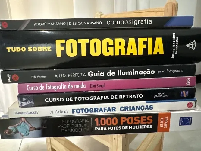 Lote de livros de fotografia