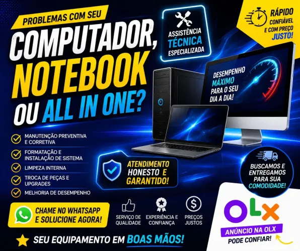 Conserto seu eletrônicos, computador e  notebook