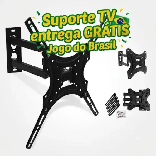 Suporte tv articulado Jogo do Brasil entrega grátis