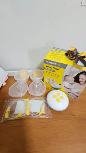 Bomba Tira Leite Elétrica Dupla Swing Maxi Hands Free Medela
