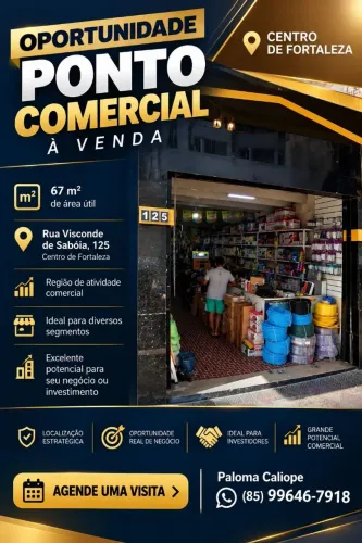 Oportunidade de negócio no centro de Fortaleza!