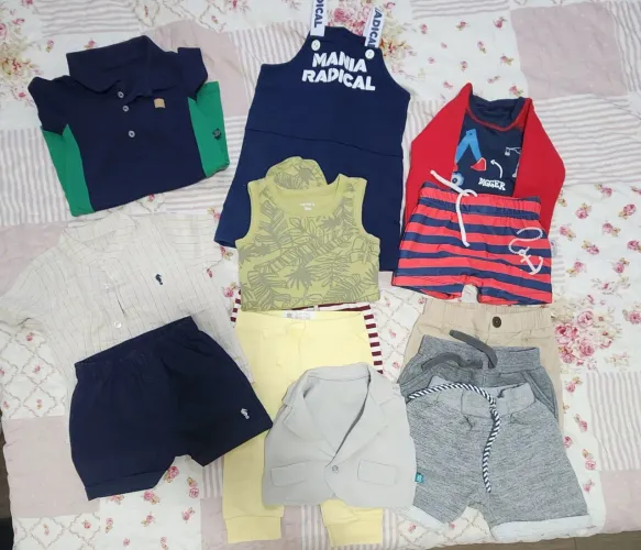 Lote de roupas menino 6 meses a 9 meses