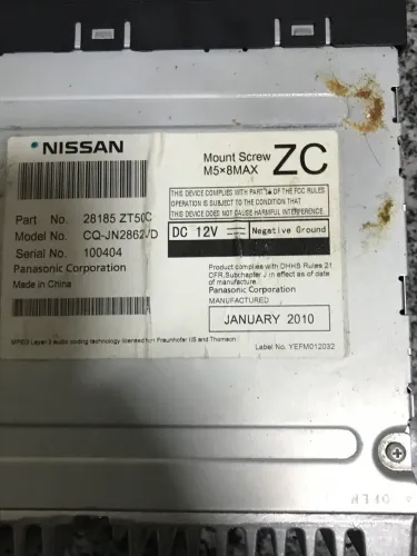 Aparelho de som nissan sentra 2010