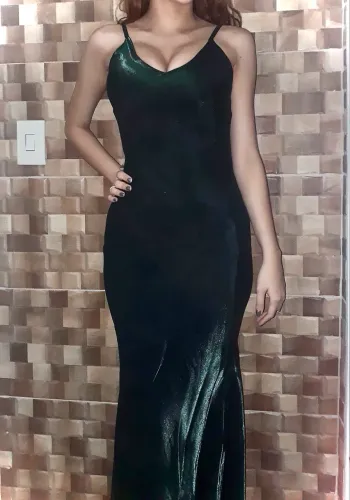 Vestido sereia verde