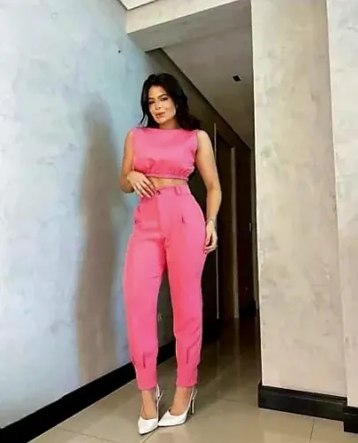 Calça Metalizada