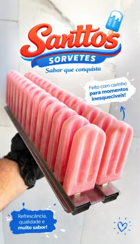PICOLÉS PARA REVENDA. !! Santtos Sorvetes !!