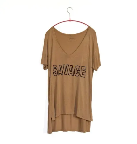 Camiseta Shoulder caramelo P