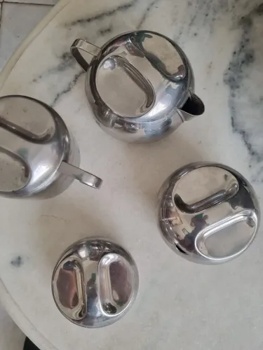Pecas de inox (café, leite, açúcar e manteiga)