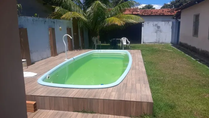 Casa com piscina quiosque 