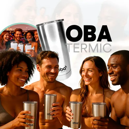 Copo Térmico com Tampa e Abridor 591ml [nox