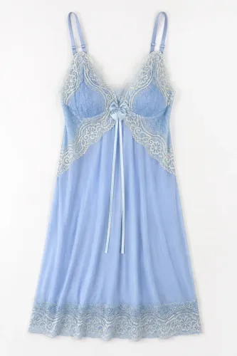 Camisola cetim com renda