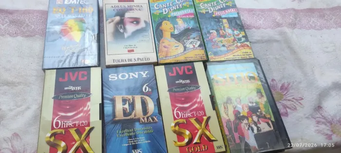 Lote de fitas VHS 