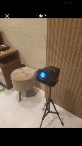 Projetor hy320 magcubic hd, acompanha tela e tripé 