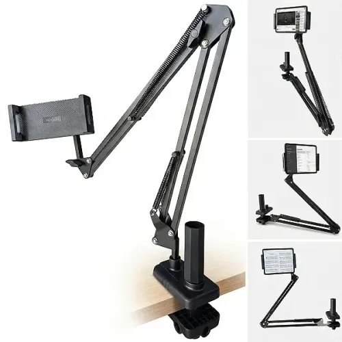 Suporte de Mesa Articulado para Tablet e Celular de Metal - Oberon