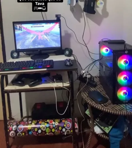 Vende-se Pc game ótimo para trabalho e para jogo vem com alguns jogos inclusive free fire