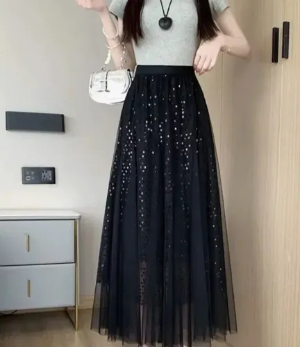 Saia de Tule de Paete Elegante WK82