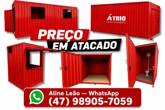 Container 6m Desmontável - Frete Facilitado