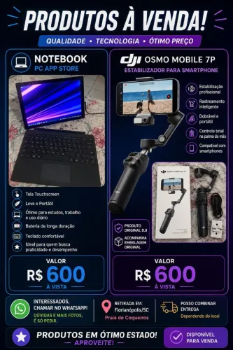 Anúncio micro Surface e mais dji