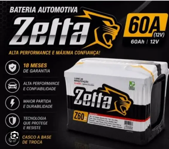 Zetta 60 ah com garantia moura