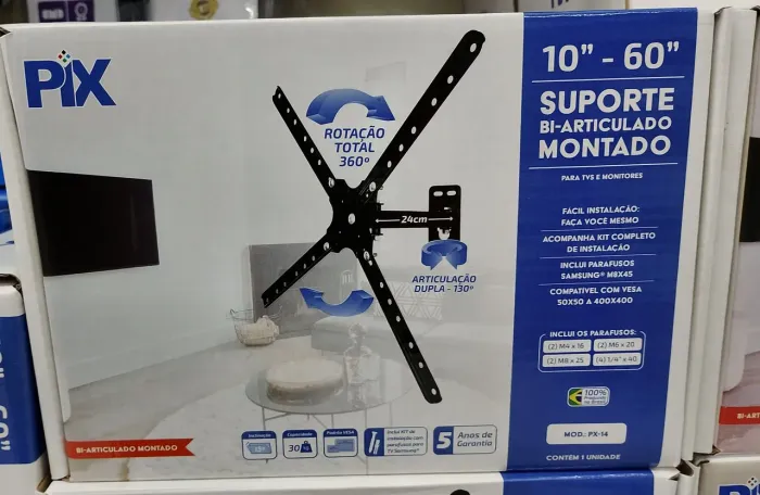 Suporte articulado para TV até 50