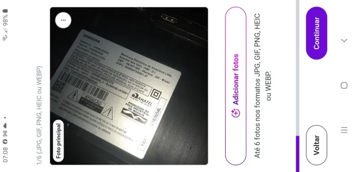 Smart TV 65" Samsung Crystal UHD 4K (Modelo UN65BU8000) - Só a TV