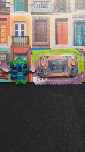 Kit Stitch Disney com Pelúcia e Jogo Aquático de Argolas