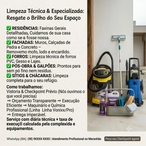 LIMPEZA DE PROPRIEDADE, CASAS, APARTAMENTOS E TERRENOS ALÉM DE FACHADAS.