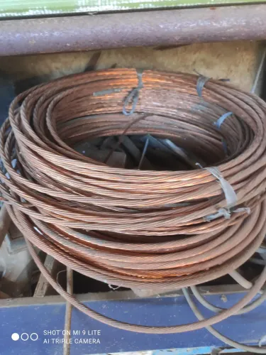 Cabo de aço cobreado 50mt 250,00 reais