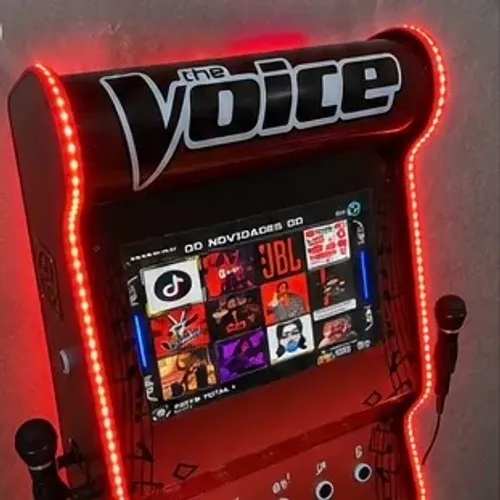 Equipamento de Som 8x1 Karaokê e Jukebox Ledss 