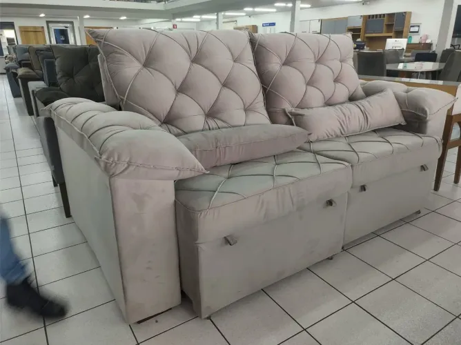Sofá Retrátil e Reclináveis na Promoção Molas Ensacadas.