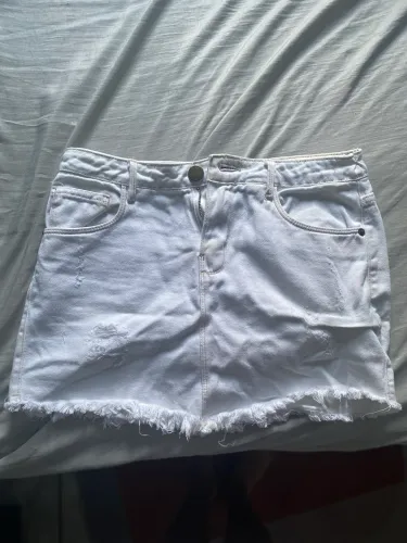 Saia Jeans Branca