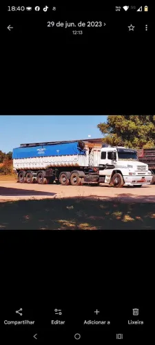 Caminhão Mercedes 1935 LS 1993 Diesel com Caçamba Noma