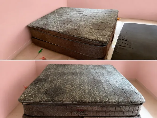 Cama queen seminova