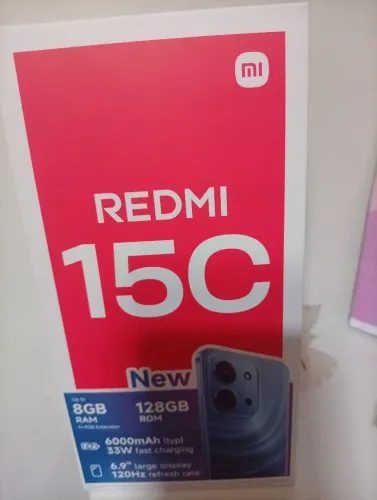 REDMI 15 C, 2 messes de uso, com nota e caixa