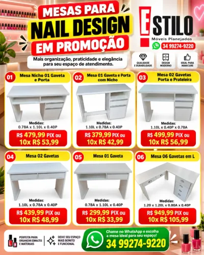 kit mesas Nail design