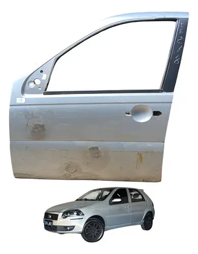 Porta Dianteira Esquerda Fiat Palio Elx 1.4 2008 A 2014 Dianteira Esquerda Cinza
