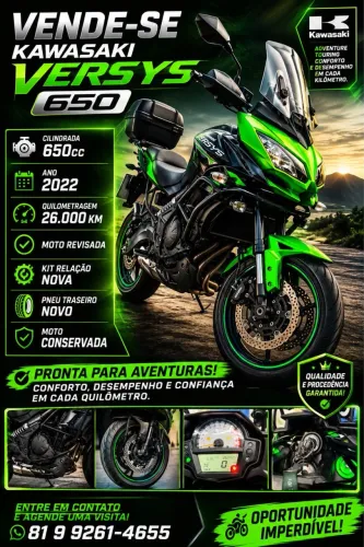 Vendo uma versys 650 oportunidade 
