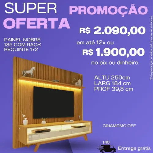 Painéis simples e com LED com bancadas