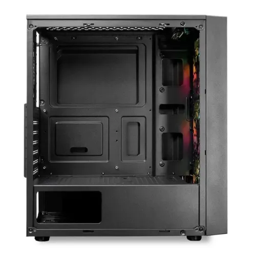 GABINETE GAMER MANCER RELIC, MID-TOWER, LATERAL DE VIDRO, COM 3 FANS, PRETO, MCR-RLC-BK3F