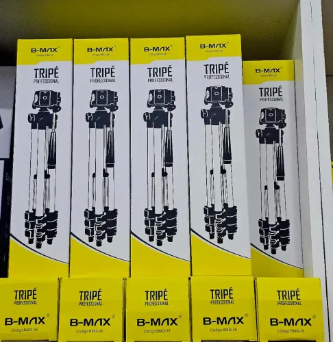 Tripé Profissional 1.2M Celular/Câmera.