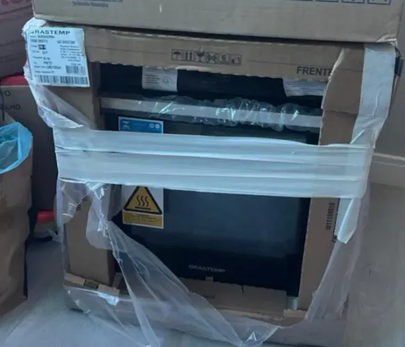 FORNO DE EMBUTIR A GÁS BRASTEMP 78L ? NOVO! ?
