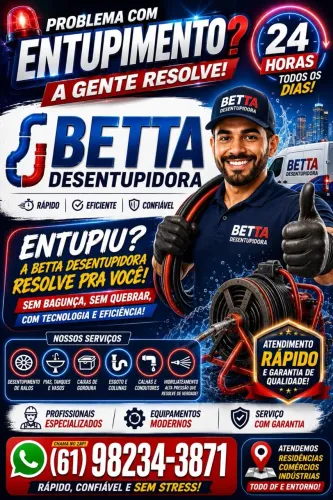 Desentupidora de esgoto