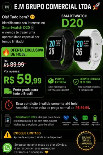 ? SMARTWATCH PREMIUM | SUPER DESCONTO IMPERDÍVEL ?