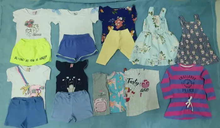 Lote de roupas MENINA Tamanho 2