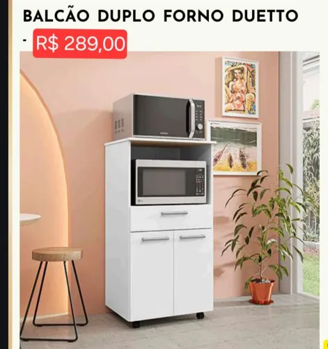 Balcão duplo Forno Duetto (leia a descrição)