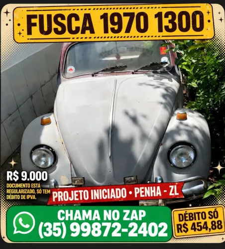Volkswagen Fusca 1300 1970