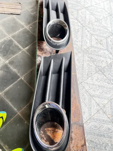 Moldura farol de milha cromado Voyage g5
