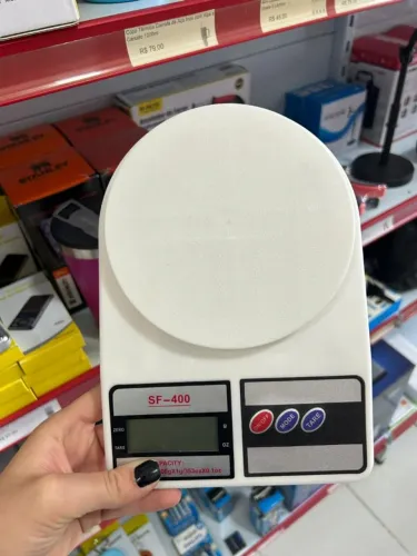 Balança Digital de Cozinha até 10kg Alta Precisão